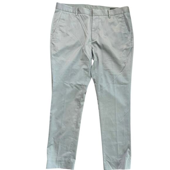 Bonobos Men's Gray Flat Front Tailored Straight Leg Pants Size 36 - Picture 1 of 3